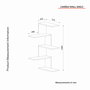 Hanah Home Caniko Estantería de Pared Travertino